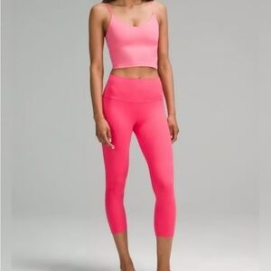 Lululemon Athletica Bright Pink Cropped Leggings